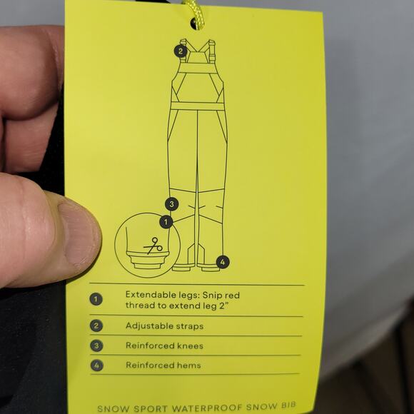 All in motion Kids Snow Pants, Black, Size M, NWT - Picture 5 of 9